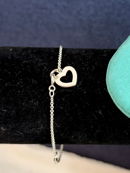 Tiffany & Co. Jewelry - TIFFANY & CO. Sterling Silver Open Mini Solid 4 Hearts Bracelet; 7.75” w/ COA